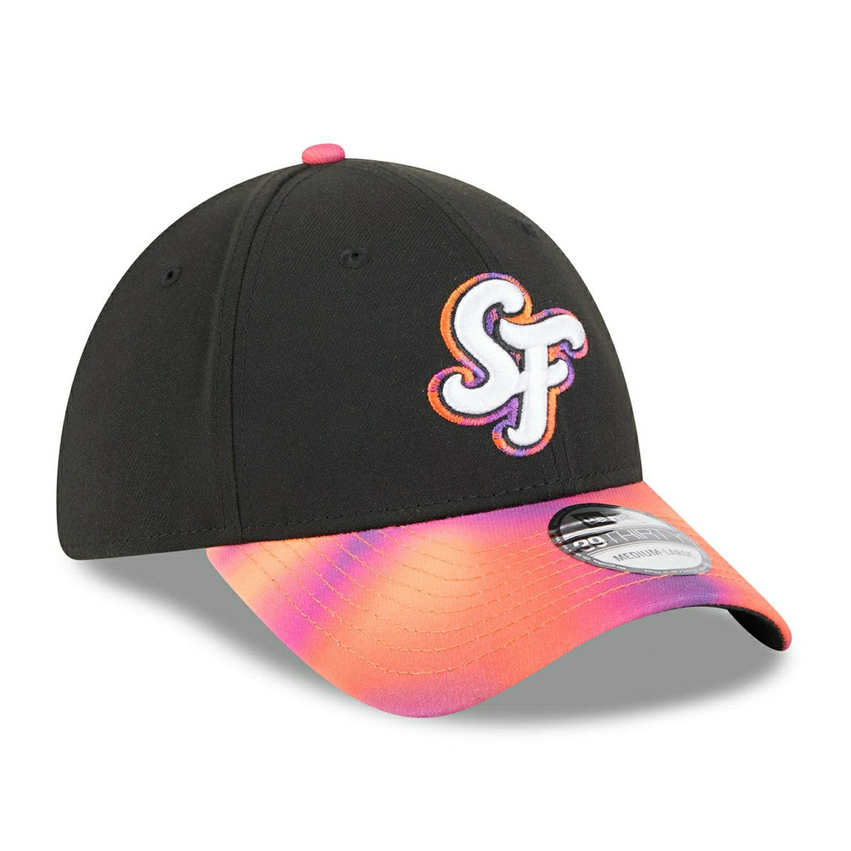 San Francisco Giants MLB City Connect New Era 39THIRTY Flex Cap Black Lifestyle