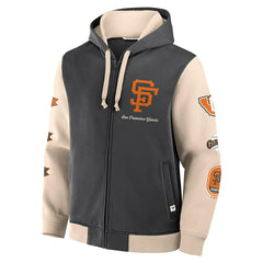 San Francisco Giants Run It Down Retro MLB Full-Zip Hoodie Taass US
