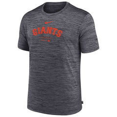 San Francisco Giants 2024 MLB Authentic Practice Nike Velocity T-Shirt Gray Lifestyle
