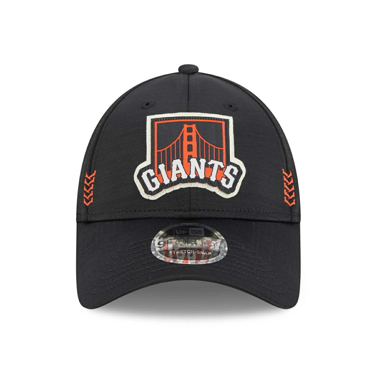 San Francisco Giants 2024 MLB Clubhouse New Era Stretch-Snap 9FORTY Cap Black Fashion