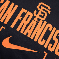 San Francisco Giants Nike Club Slack MLB Hoodie Black Lifestyle