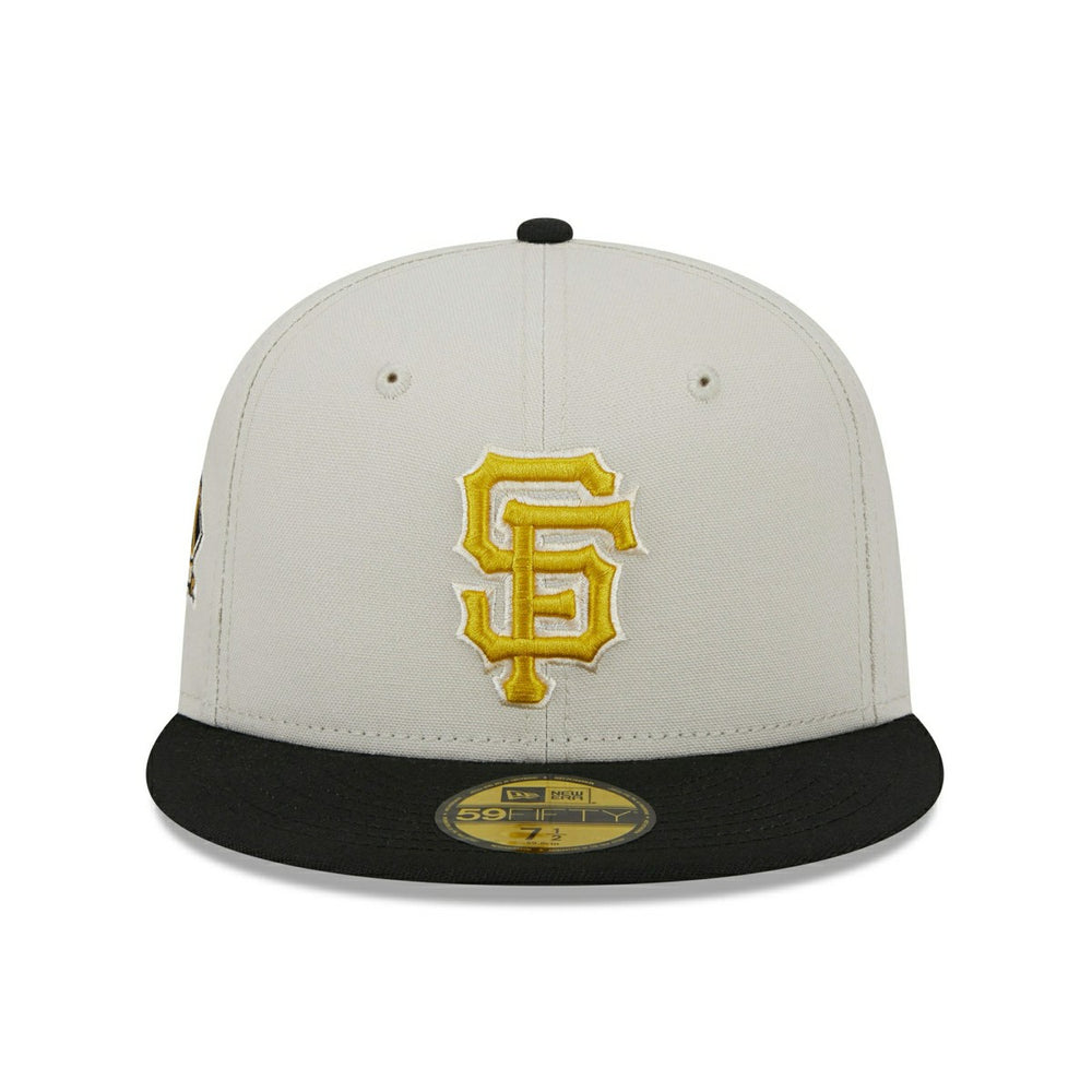 San Francisco Giants Two-Tone Stone New Era 59FIFTY Fitted MLB Cap Lifestyle