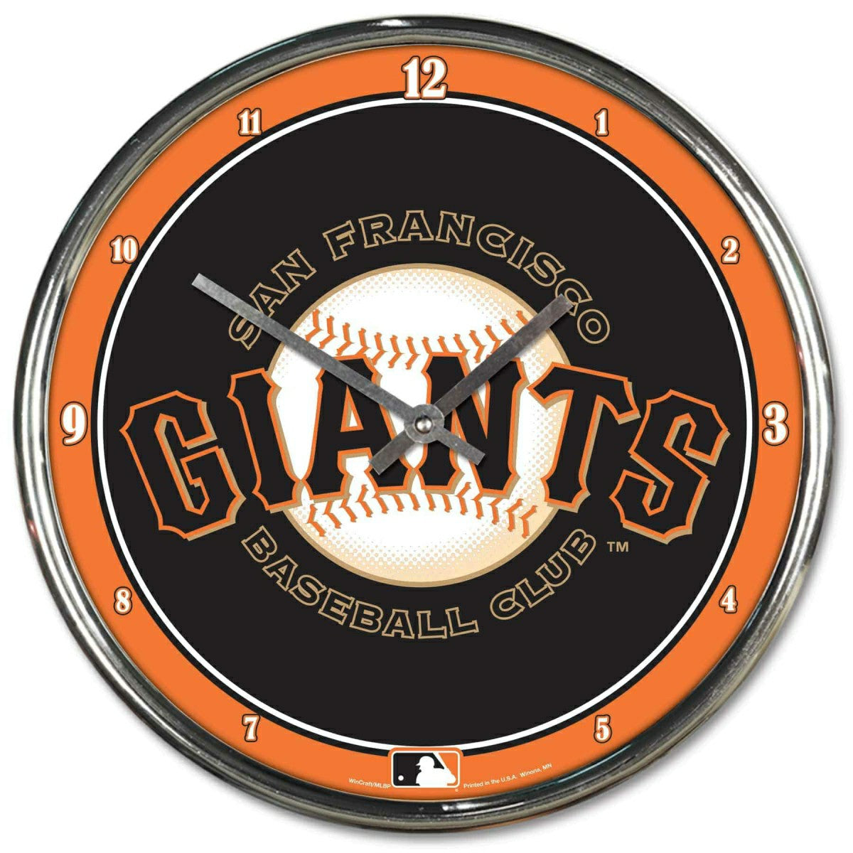 San Francisco Giants WinCraft Chrome MLB Wall Clock Fashion