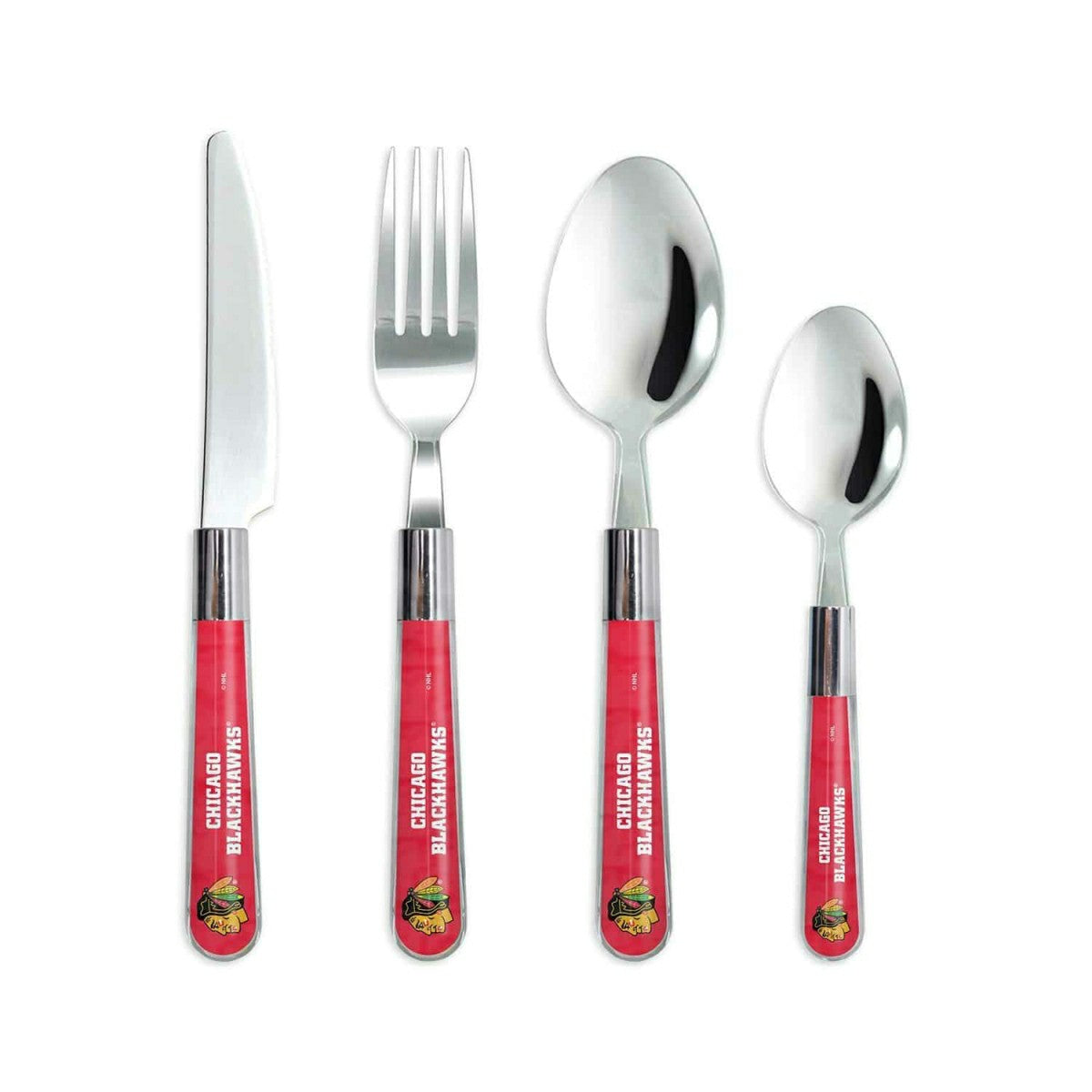 Chicago Blackhawks NHL 16-Piece Flatware Set Classic