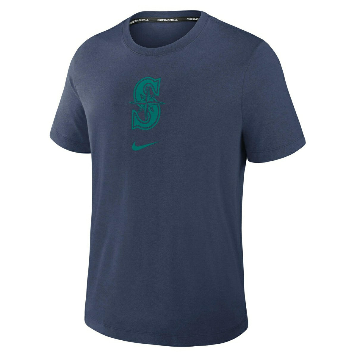 Seattle Mariners Early Work 2025 MLB Authentic Nike Tri-Blend T-Shirt Navy Classic