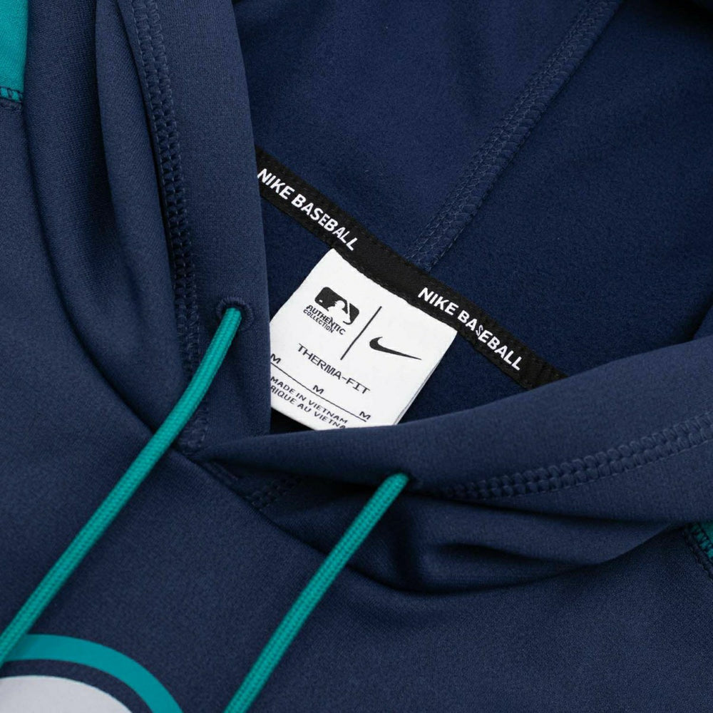 Seattle Mariners 2025 MLB Authentic Performance Therma Hoodie Navy Lifestyle