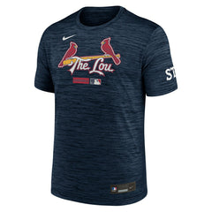 St. Louis Cardinals City Connect 2026 MLB Authentic Velocity T-Shirt Navy Lifestyle