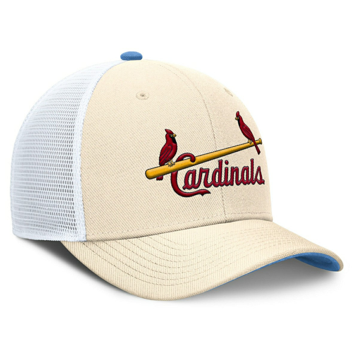 St. Louis Cardinals Cooperstown Rise Dri-FIT Trucker MLB Cap Natural Taass for sale