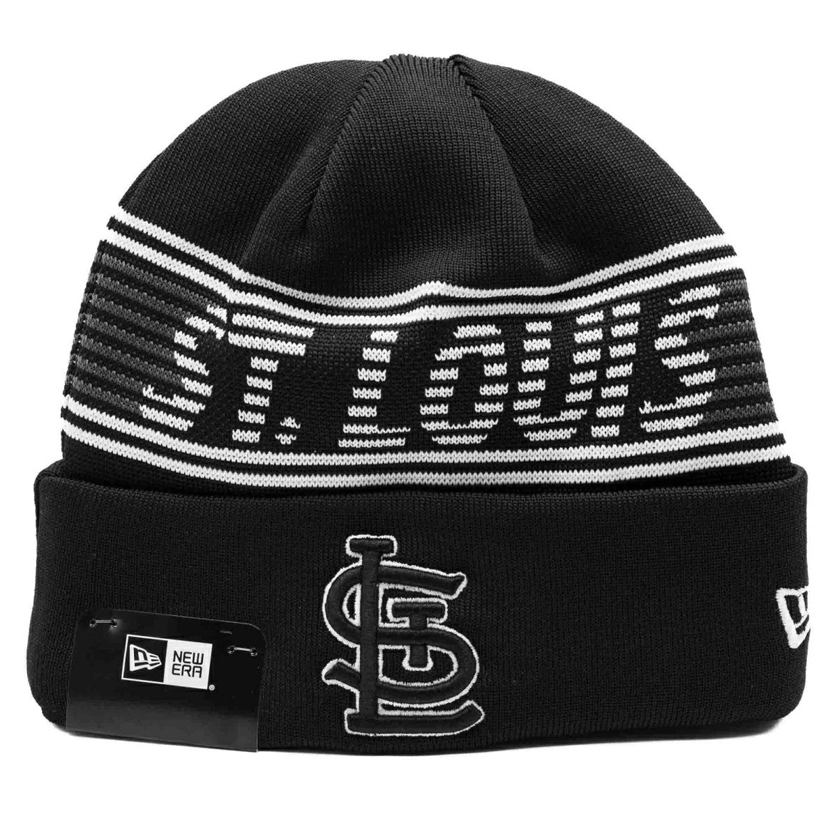 St. Louis Cardinals Black Colorway 2024 MLB Clubhouse New Era Beanie Knit Lifestyle