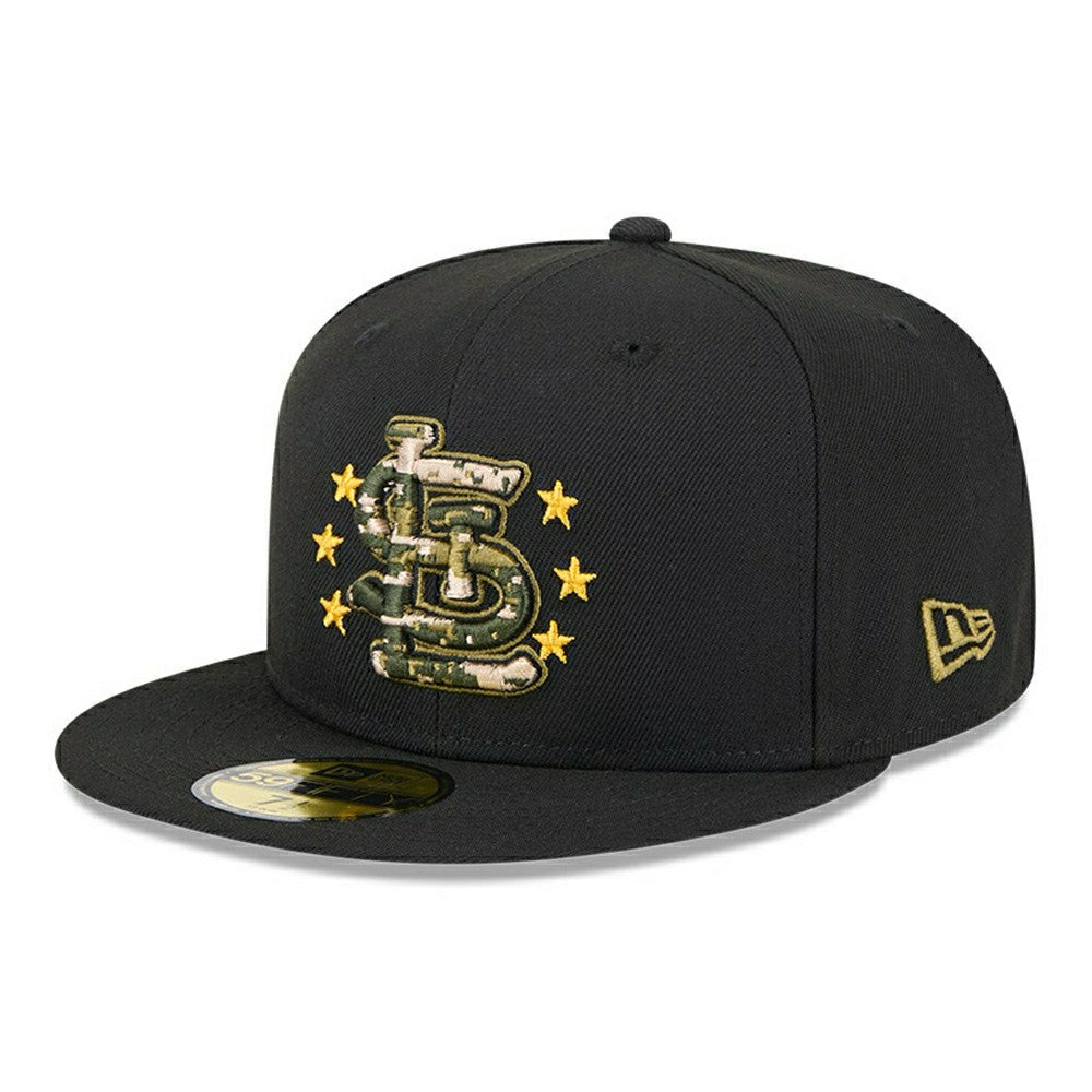St. Louis Cardinals 2024 MLB Authentic Armed Forces New Era 59FIFTY Fitted Cap Classic