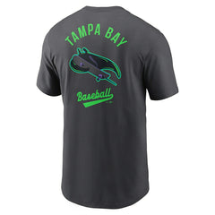 Tampa Bay Rays City Connect 2-Hit Nike Cotton T-Shirt Anthracite Classic