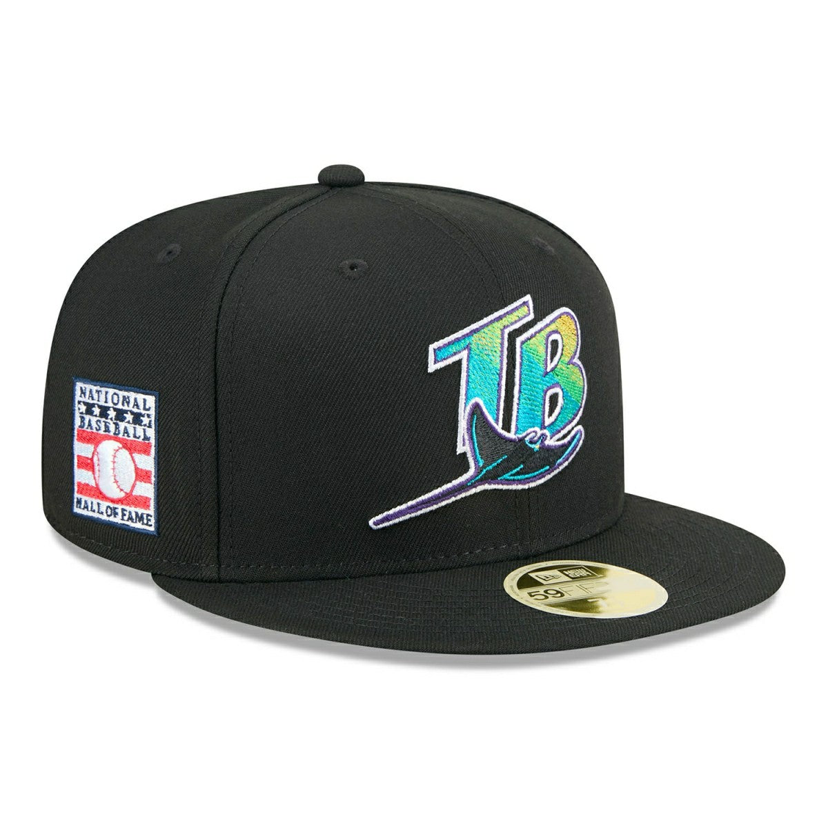 Tampa Bay Rays 2025 MLB Hall of Fame 59FIFTY Fitted Cap Black Fashion