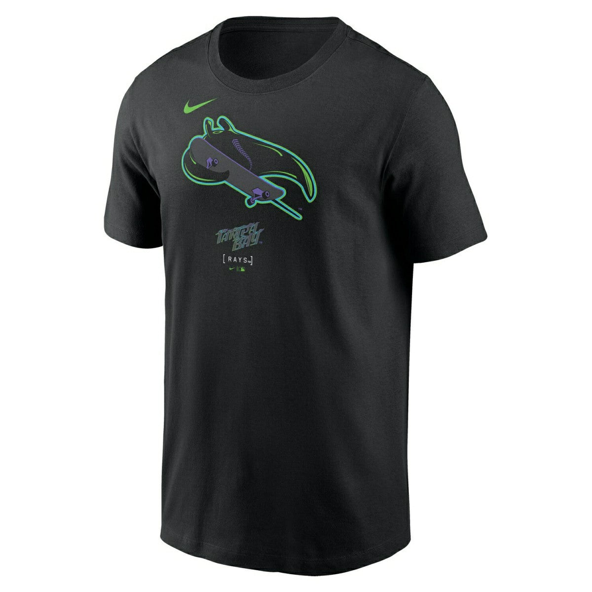Tampa Bay Rays City Connect Nike MLB T-Shirt Black Lifestyle