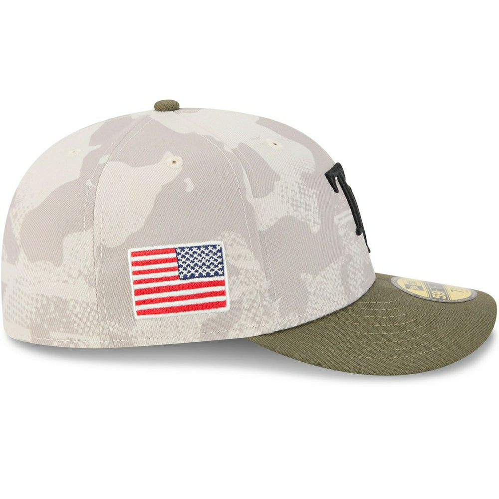 Tampa Bay Rays 2025 MLB Authentic Armed Forces Pre-Curved 59FIFTY Fitted Cap Fashion