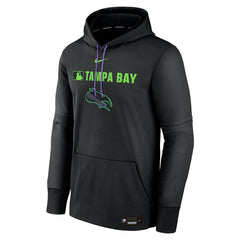 Tampa Bay Rays 2025 City Connect MLB Authentic Therma Hoodie Black Fashion
