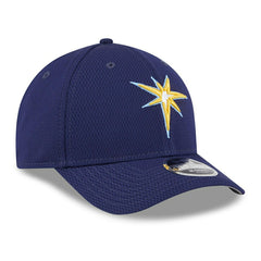 Tampa Bay Rays 2025 MLB Clubhouse 9FORTY M-Crown Snapback Cap Navy Classic