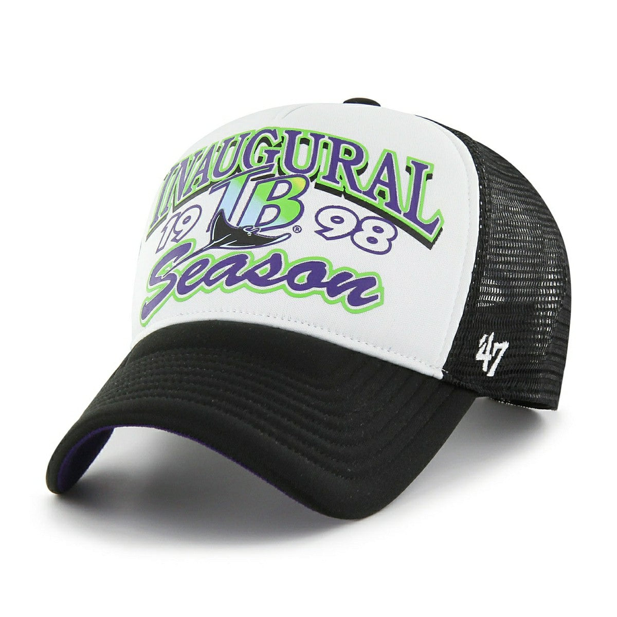 Tampa Bay Rays Offside MLB Trucker Cap Black Classic