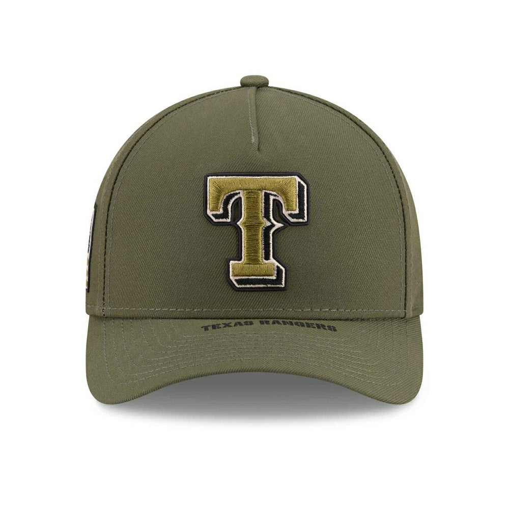 Texas Rangers 2026 MLB Armed Forces 9FORTY M-Crown A-Frame Adjustable Cap Olive Taass US