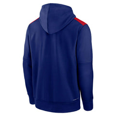 Texas Rangers 2025 MLB Authentic Performance Therma Hoodie Blue Taass US