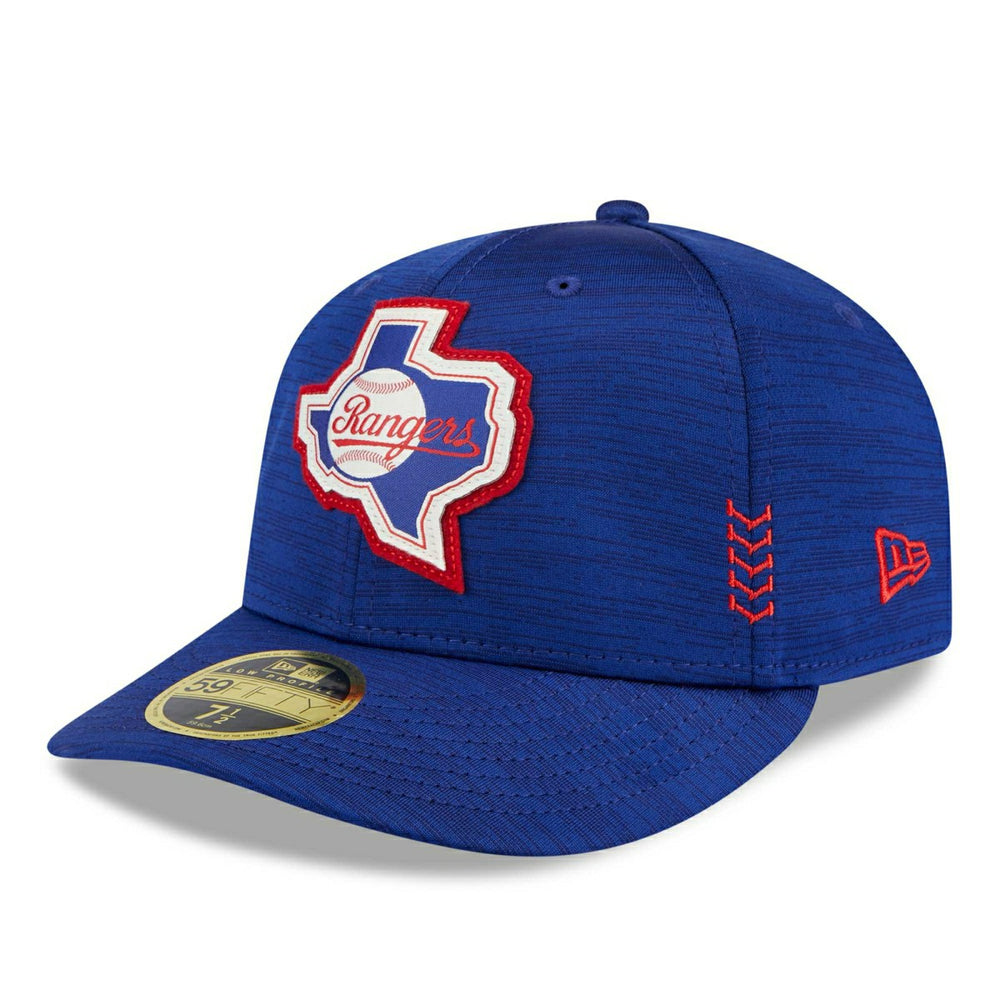 Texas Rangers 2024 MLB Clubhouse New Era Low Profile 59FIFTY Fitted Cap Blue Taass US