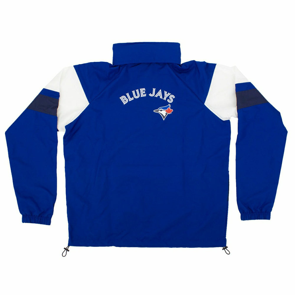 Toronto Blue Jays MLB Quarter Zip Windbreaker Jacket Blue Taass sale