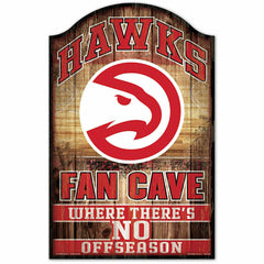 Atlanta Hawks NBA Fan Cave Wood Sign Taass sale
