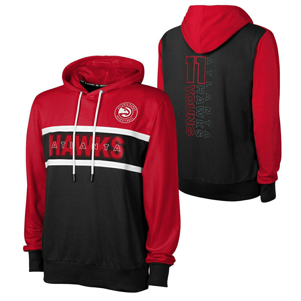 Trae Young #11 Atlanta Hawks Outerstuff NBA Hoodie Black/Red Lifestyle