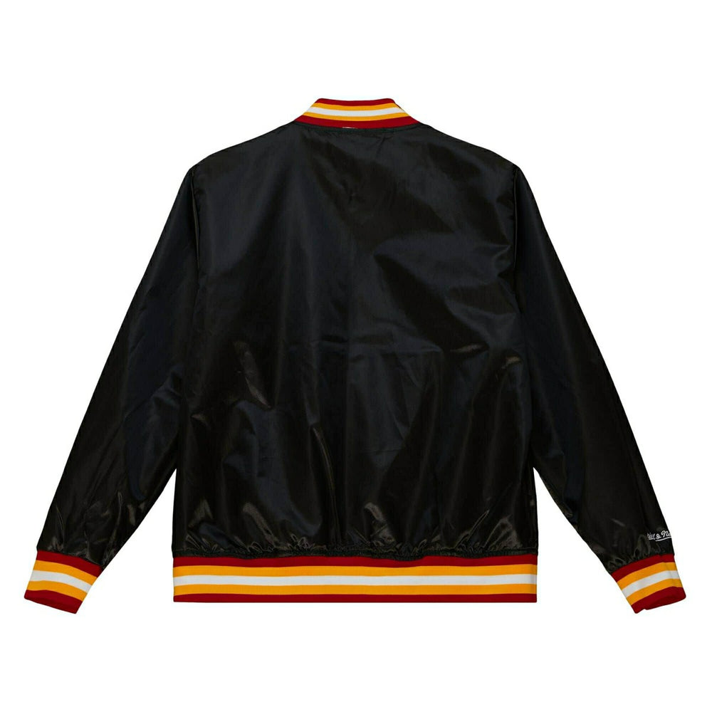 Atlanta Hawks Slap Sticker Reversible Lightweight Satin NBA Jacke Black Taass US