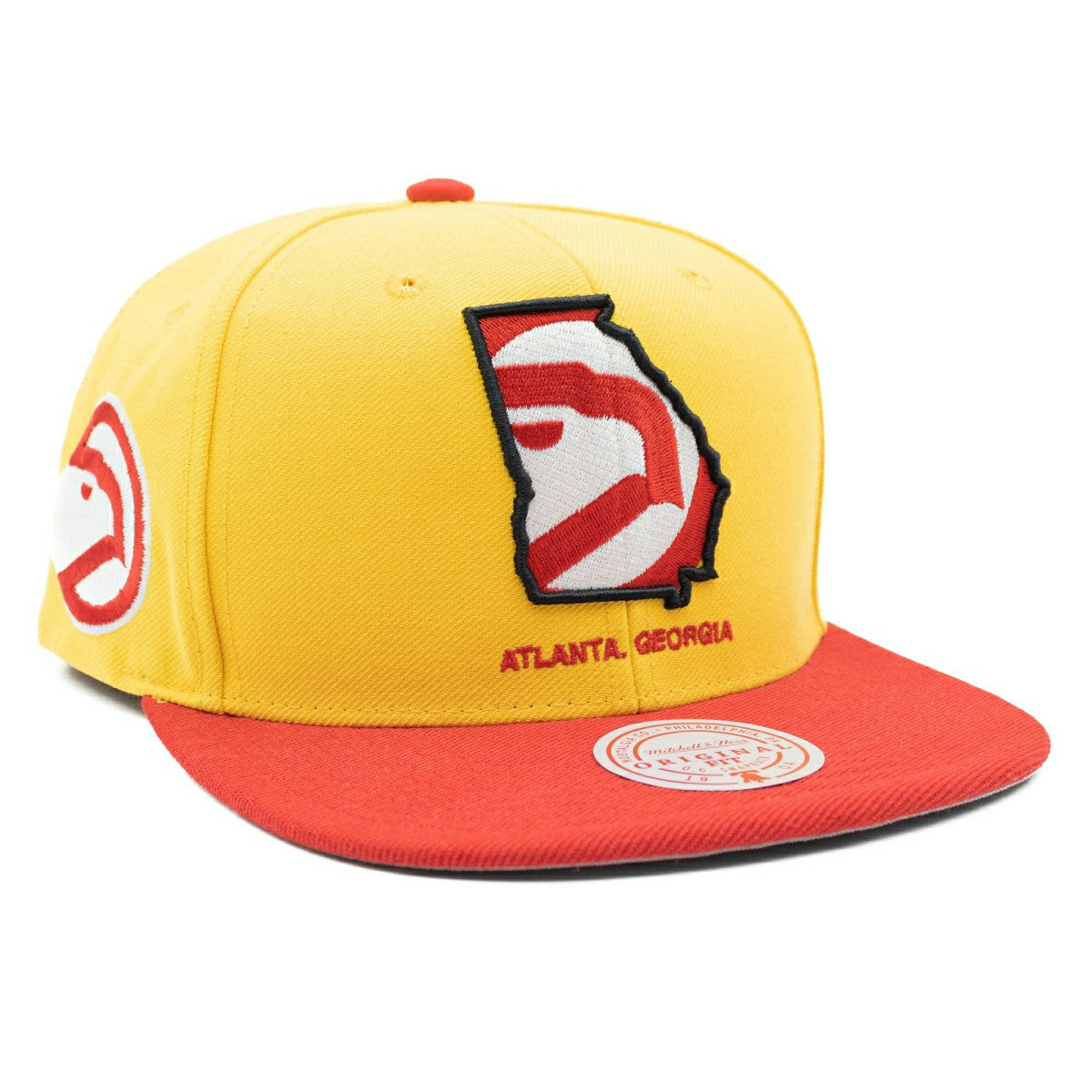 Atlanta Hawks Georgia Insider Mitchell & Ness Snapback NBA Cap Taass sale