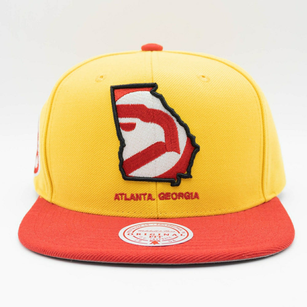 Atlanta Hawks Georgia Insider Mitchell & Ness Snapback NBA Cap Taass sale