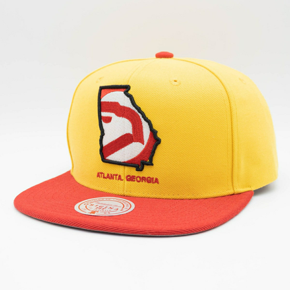 Atlanta Hawks Georgia Insider Mitchell & Ness Snapback NBA Cap Taass sale