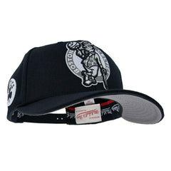 Boston Celtics Monochrome Classic Red Stretch-Snap NBA Cap Black Taass US