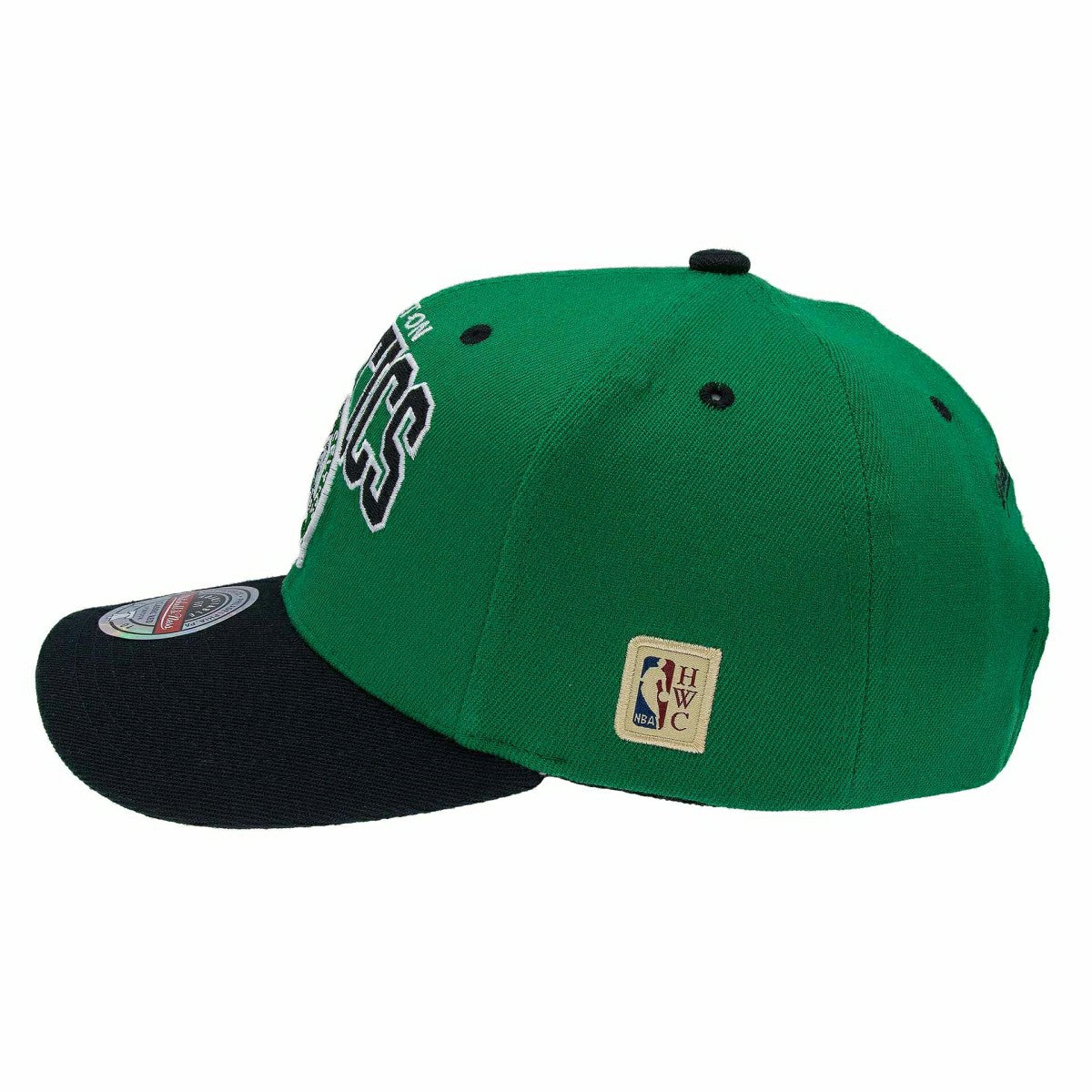 Boston Celtics Team Arch Classic Red Stretch-Snap NBA Cap Green Classic