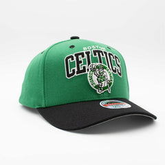 Boston Celtics Team Arch Classic Red Stretch-Snap NBA Cap Green Classic