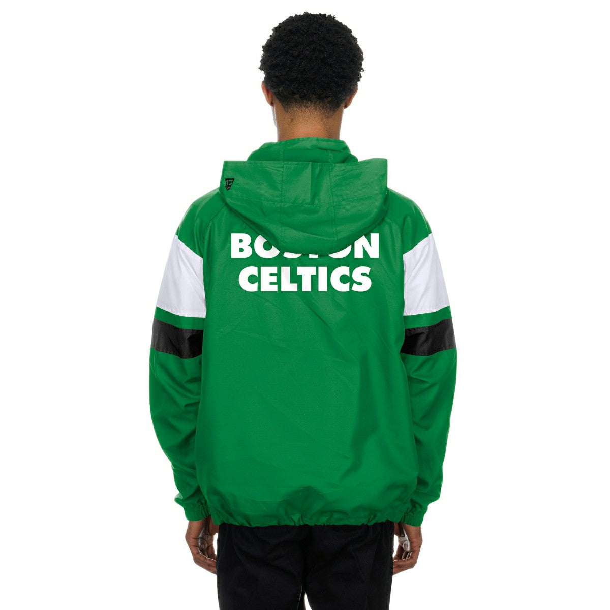 Boston Celtics NBA Quarter Zip Windbreaker Jacket Grün Taass sale