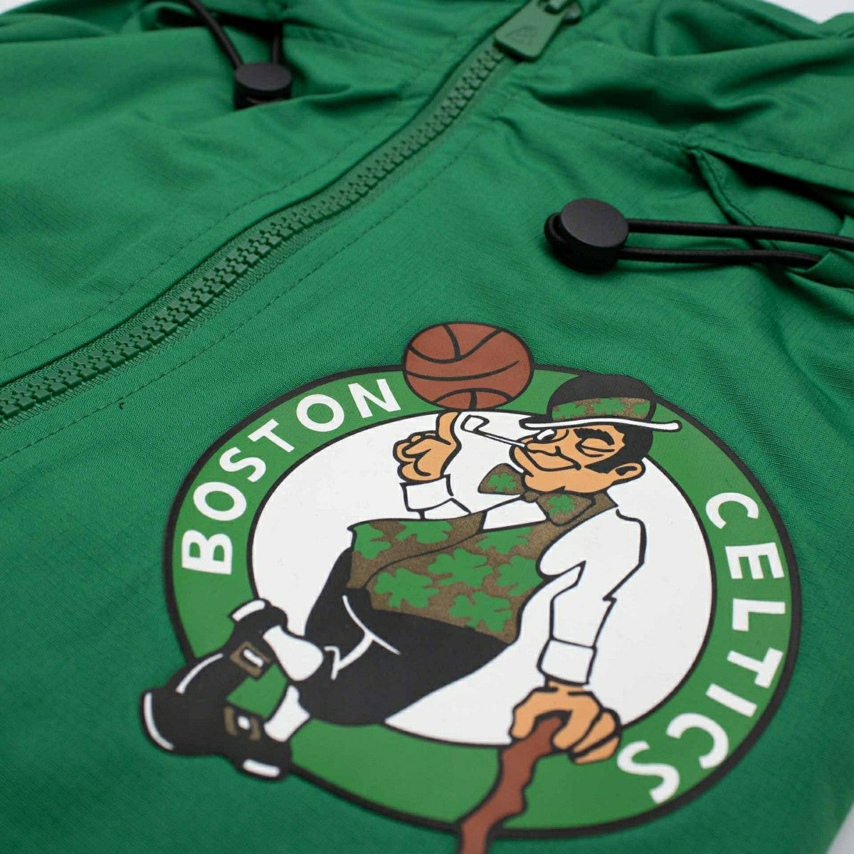 Boston Celtics NBA Quarter Zip Windbreaker Jacket Grün Taass sale