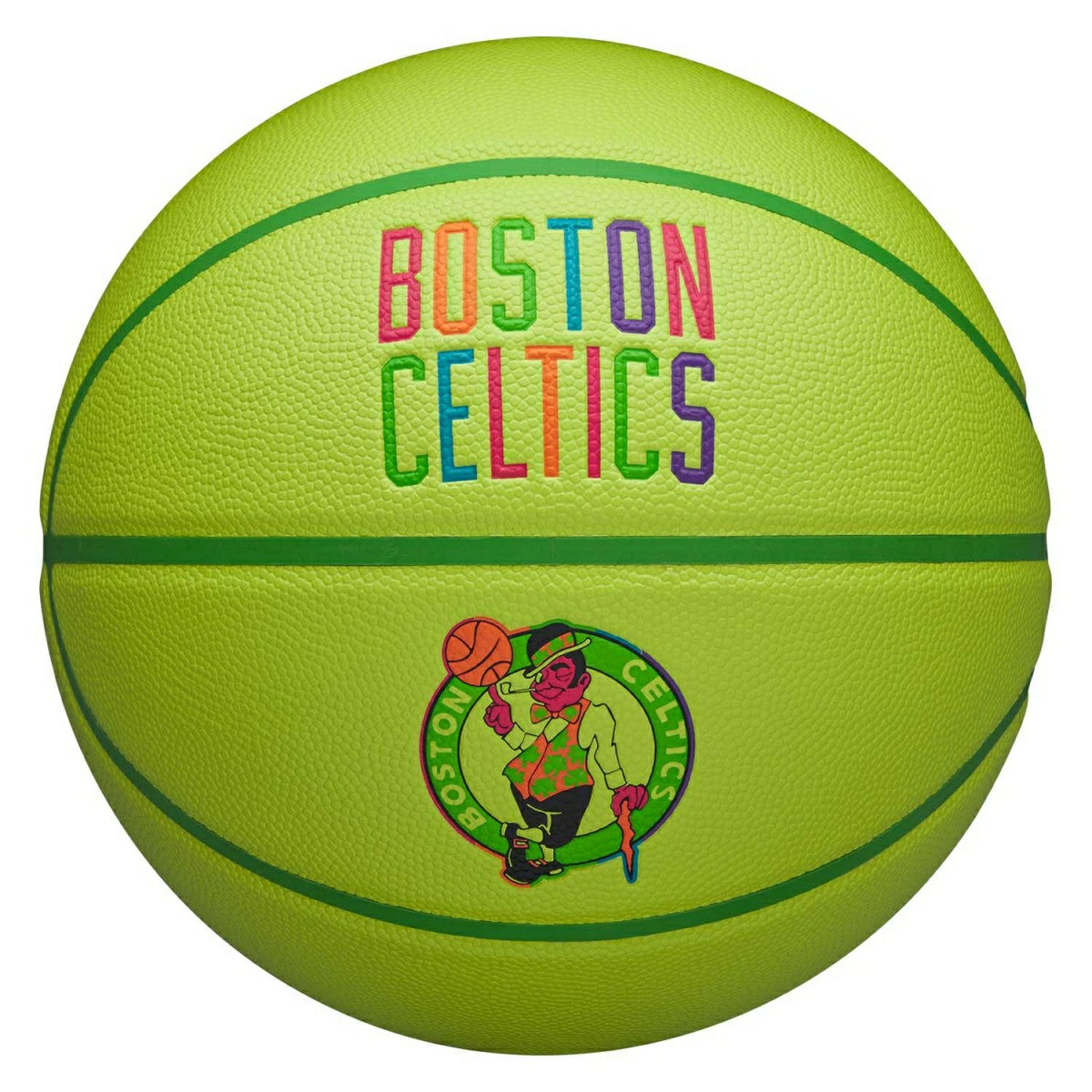Boston Celtics Neon Pop NBA Basketball (Size 7) Fashion