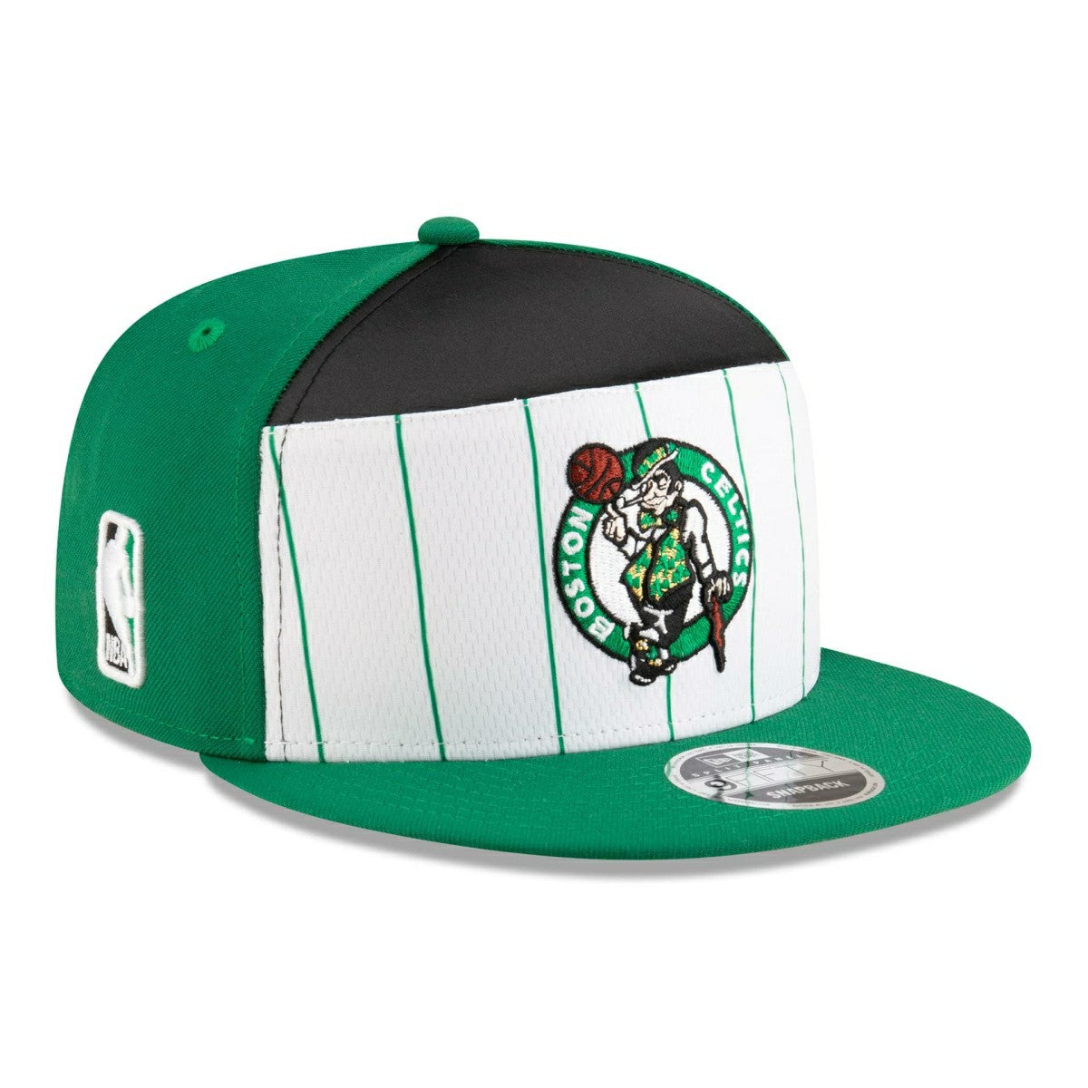 Boston Celtics 2025-26 NBA Tip-Off 9FIFTY Split Panel Snapback Cap Lifestyle