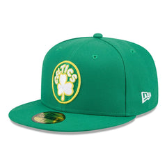 Boston Celtics 1914-1928 Hardwood Classics 59FIFTY Fitted Cap Green Taass for sale