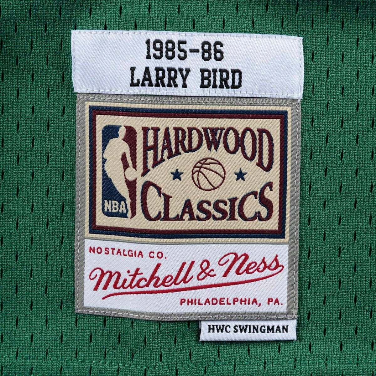 Larry Bird #33 Boston Celtics 1985-86 Mitchell & Ness Swingman NBA Jersey Green Lifestyle