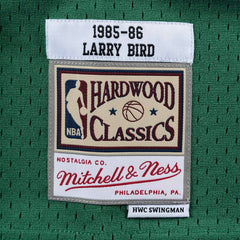Larry Bird #33 Boston Celtics 1985-86 Mitchell & Ness Swingman NBA Jersey Green Lifestyle