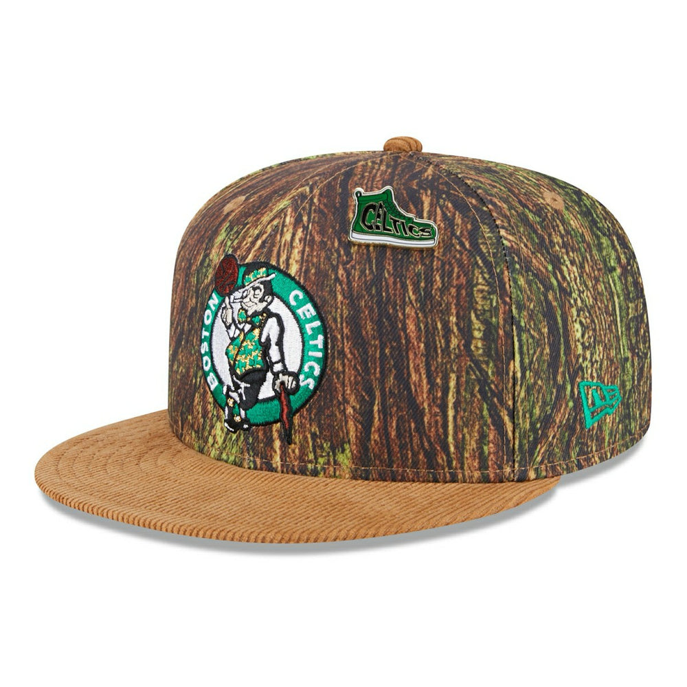 Boston Celtics 2025 NBA All-Star Game Forrest Camo 9FIFTY Snapback Cap Taass US