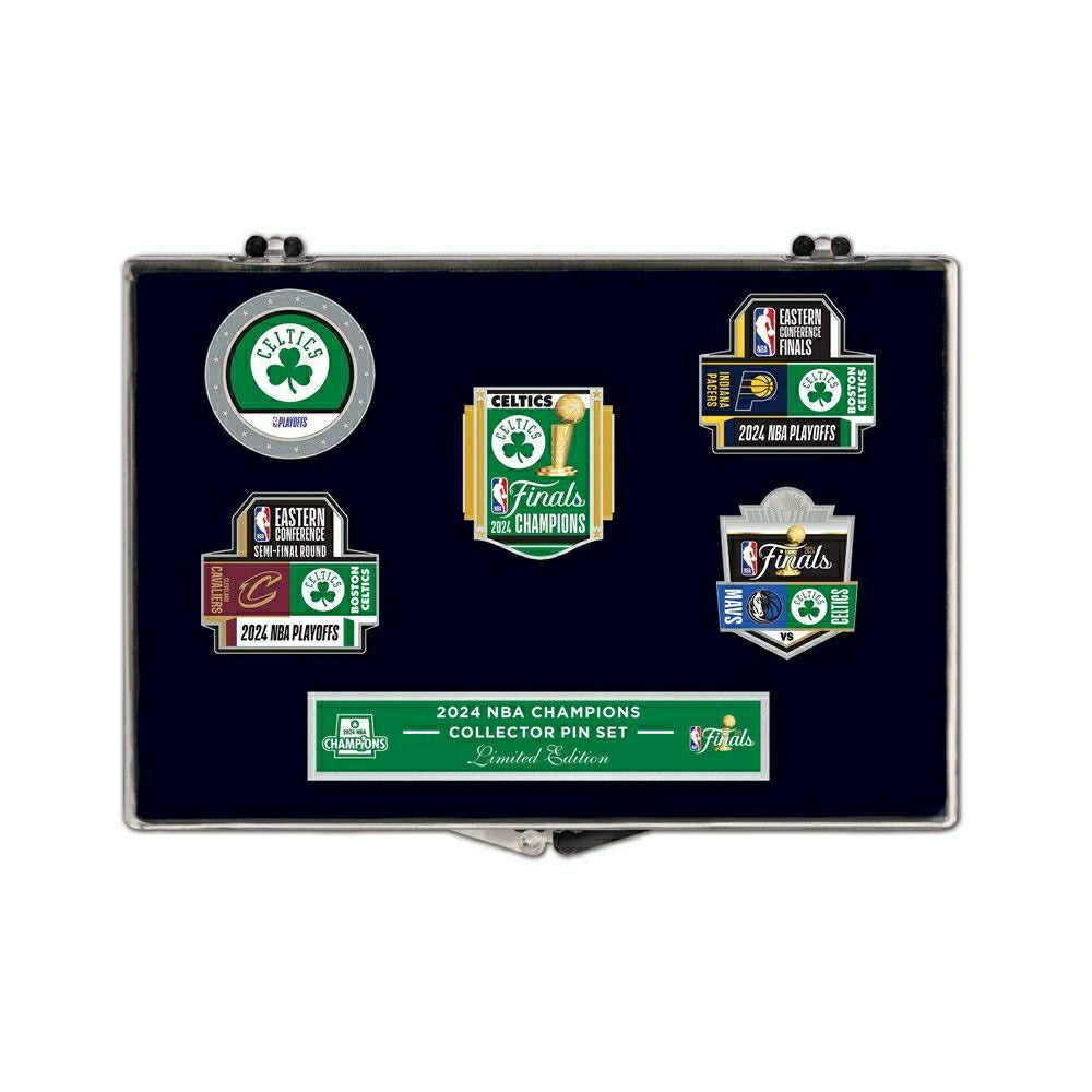 Boston Celtics 2024 NBA Champions Collector Pin Set Taass US