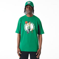 Boston Celtics Mesh Panel New Era Oversized NBA T-Shirt Classic