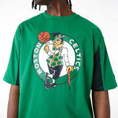 Boston Celtics Mesh Panel New Era Oversized NBA T-Shirt Classic