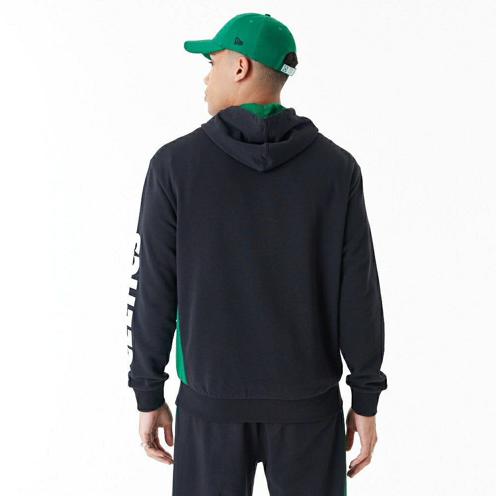 Boston Celtics Mesh Panel New Era Oversized NBA Hoodie Fashion