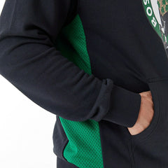 Boston Celtics Mesh Panel New Era Oversized NBA Hoodie Fashion