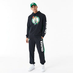 Boston Celtics Mesh Panel New Era Oversized NBA Hoodie Fashion