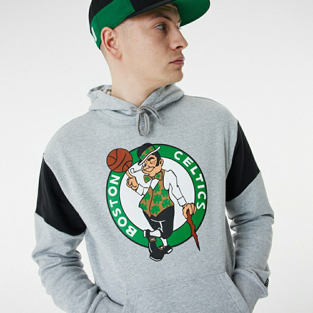 Boston Celtics Color Insert New Era Oversized NBA Hoodie Lifestyle