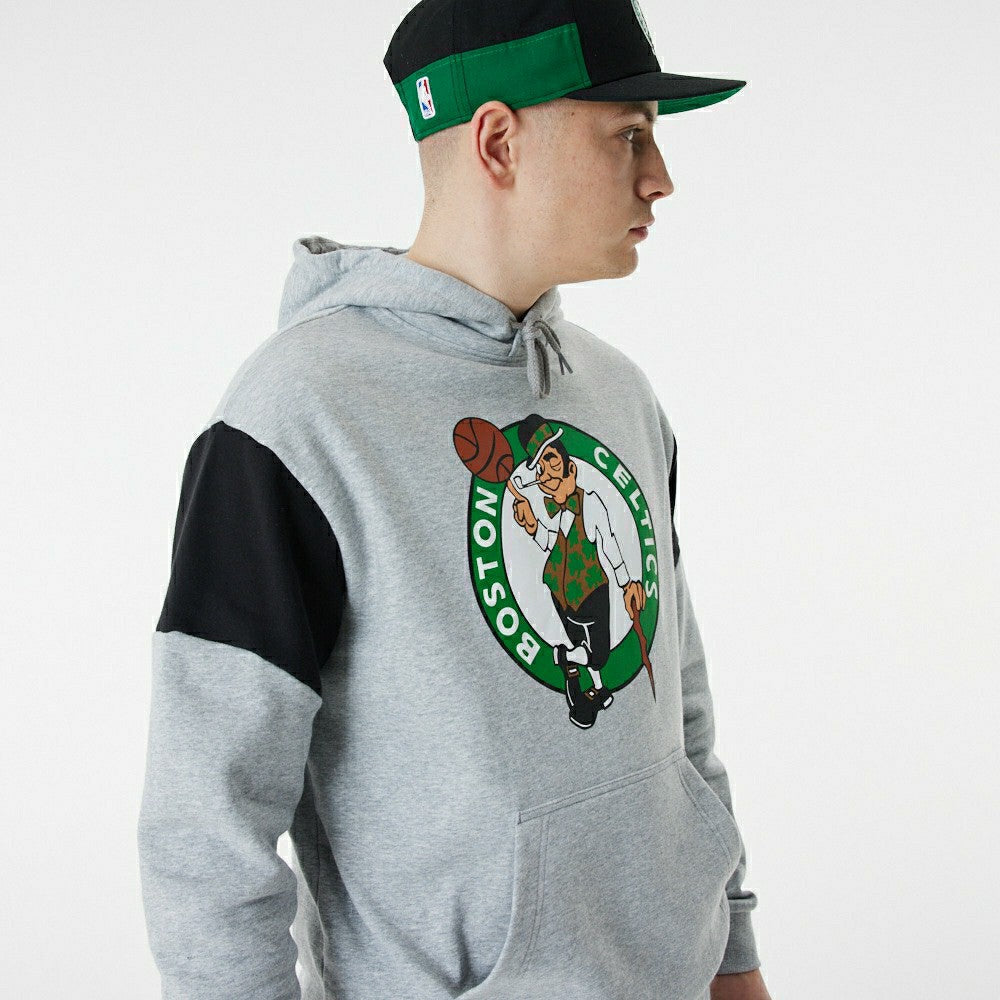 Boston Celtics Color Insert New Era Oversized NBA Hoodie Lifestyle